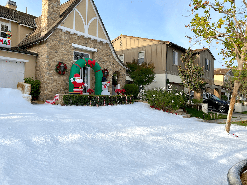 Snow Southern California home